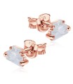 Elegant Designed With CZ Stone Silver Ear Stud STS-5511